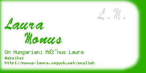 laura monus business card